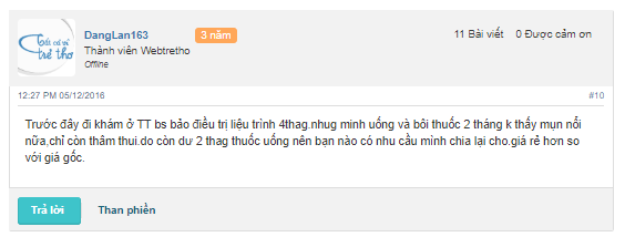 Đánh giá trị mụn trứng cá ở trung tâm da liễu đông y việt nam