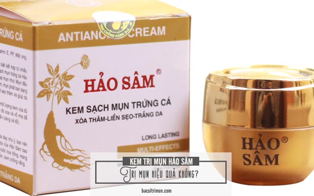 kem trị mụn hảo sâm