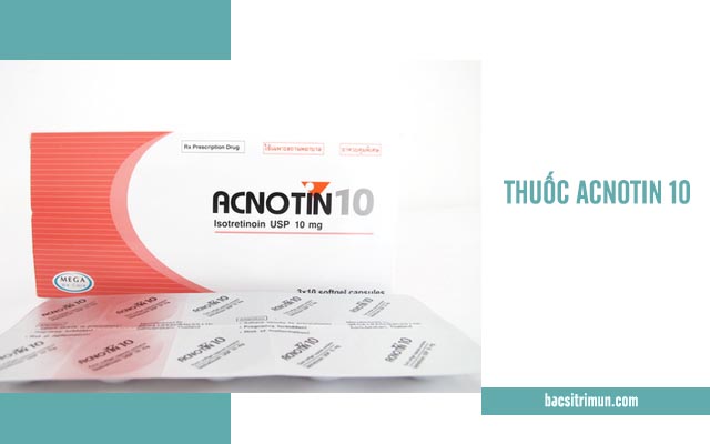 thuốc acnotin 10 trị mụn