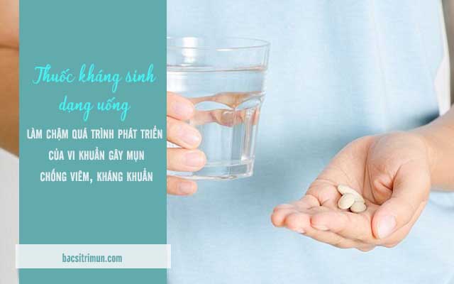 thuốc kháng sinh trị mụn bọc dạng uống