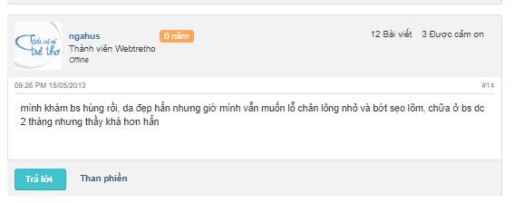 bác sĩ trị mụn giỏi ở Hà Nội bác sĩ Hùng