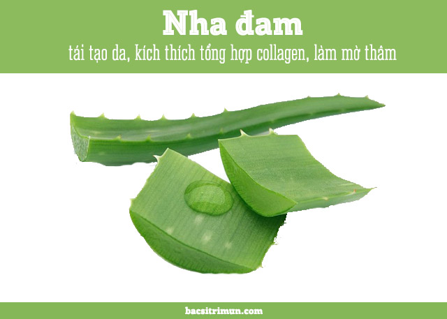 cách trị vết thâm mụn bằng phương pháp tự nhiên với nha đam
