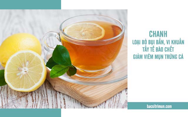 trị mụn trứng cá ở lưng bằng chanh