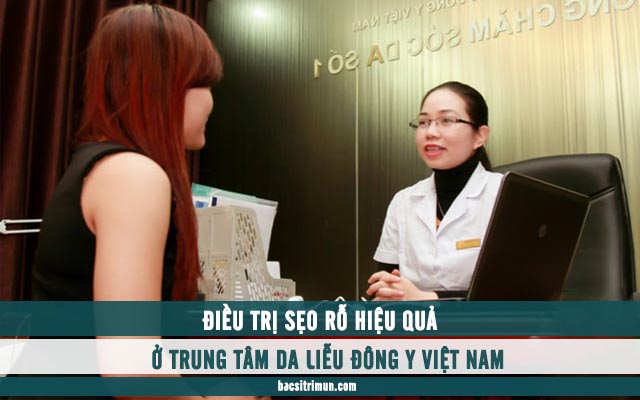 điều trị sẹo rỗ ở trung tâm da liễu đông y 