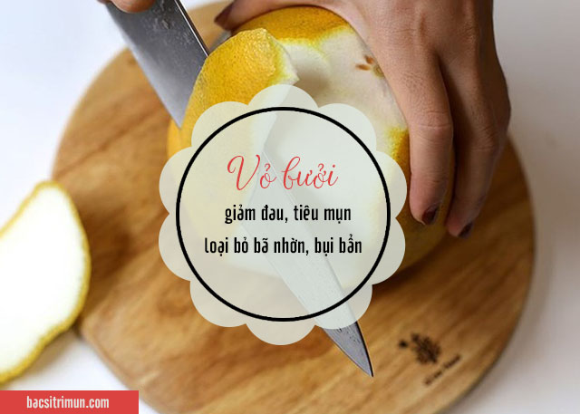 trị mụn đầu đen bằng vỏ bưởi