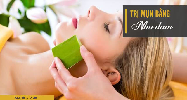 cách trị mụn bằng nha đam