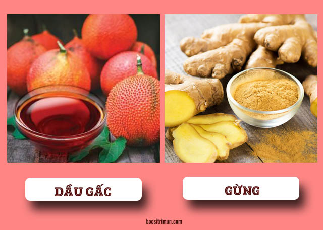 Mẹo trị mụn trứng cá ở mũi bằng dầu gấc và gừng