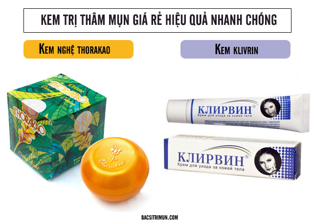 các loại kem trị thâm mụn giá rẻ tốt nhất