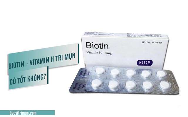 biotin trị mụn