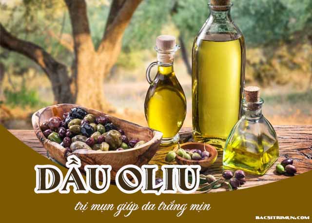 Cách dùng dầu oliu trị mụn