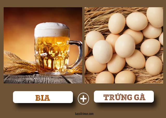 mặt nạ trắng da tự nhiên từ bia và trứng gà 