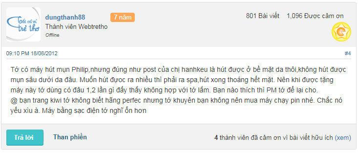 đánh giá máy hút mụn có hiệu quả không