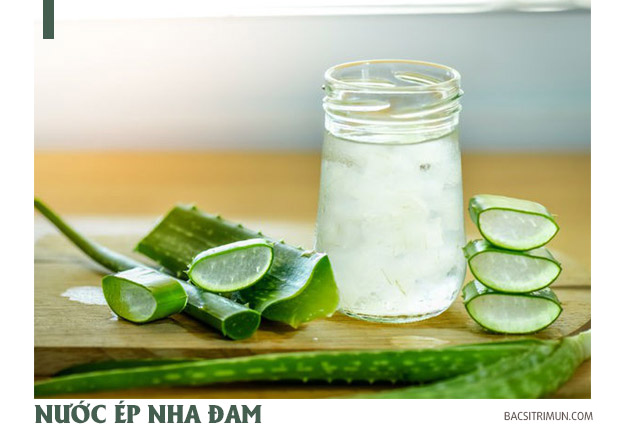 nước ép nha đam là các loại nước ép tốt cho da mụn