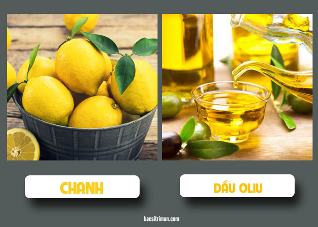 cách trị mụn bằng chanh và dầu oliu