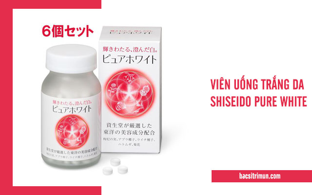 viên uống trắng da Shiseido Pure White