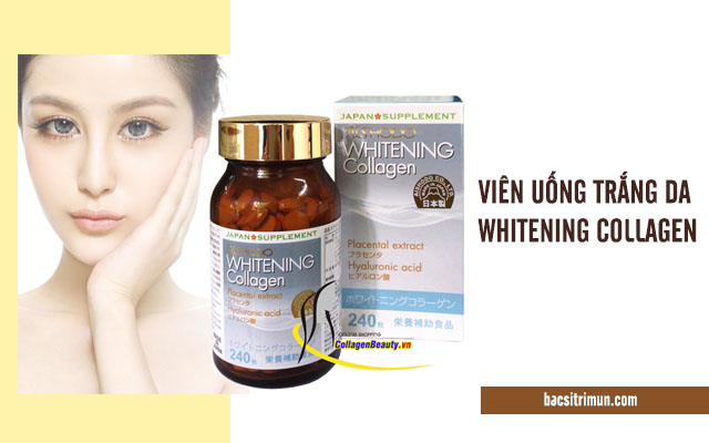 viên uống trắng da Whitening collagen