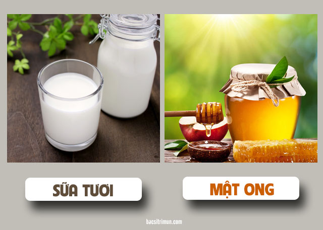 cách làm sáng da mặt bằng sữa tươi và mật ong