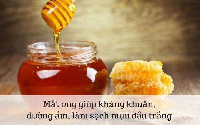 Cách chữa trị mụn đầu trắng bằng mật ong