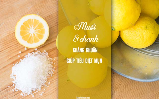 cách trị mụn ở lưng bằng muối và chanh