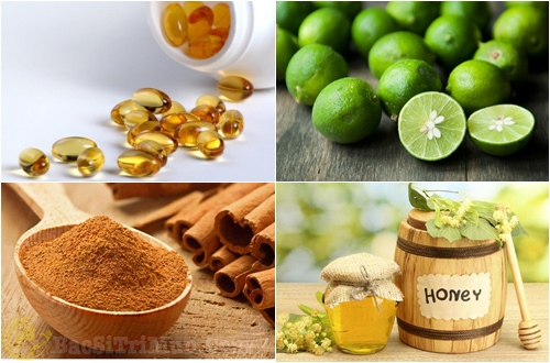 Vitamin E, chanh, bột quế, mật ong - Mặt nạ trị thâm mụn, dưỡng trắng da