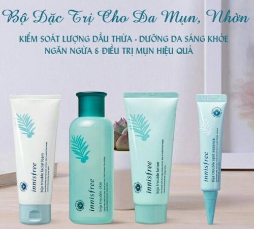 Lưu ý khi sử dụng Bộ trị mụn Innisfree