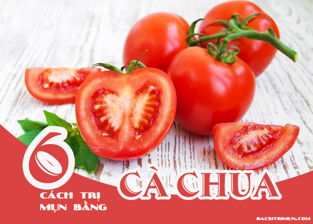 cách trị mụn bằng cà chua