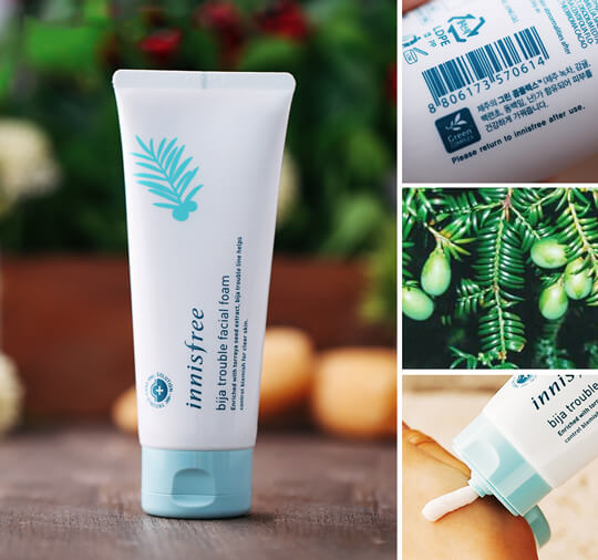 Sữa rửa mặt Innisfree Bija Trouble Facial Foam trị mụn tốt không?