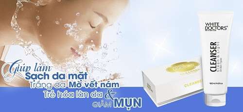 Sữa rửa mặt trị mụn đầu đen White Doctors