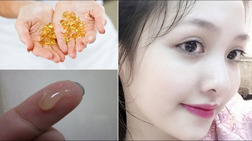 Thoa vitamin E trực tiếp lên bề mặt da