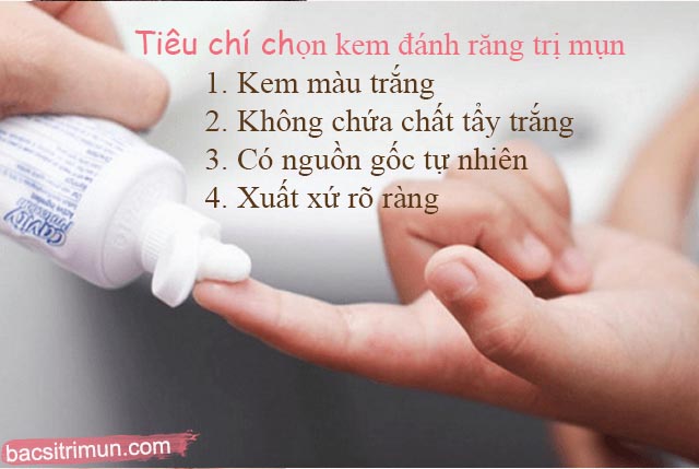 Trị mụn trứng cá bằng kem đánh răng nên dùng loại nào tốt