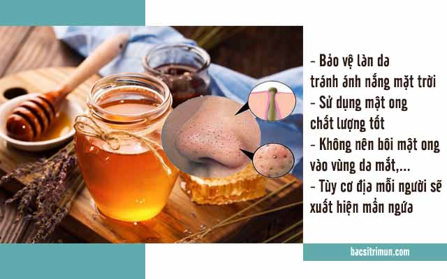 Lưu ý khi trị mụn đầu đen bằng mật ong