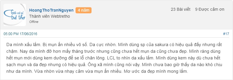 Review về kem Sakura có tốt không