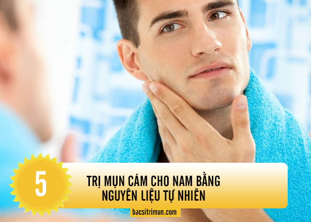 cách trị mụn cám cho nam