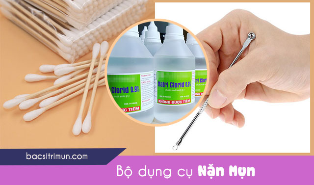 cách nặn mụn tại nhà bằng cây nặn mụn