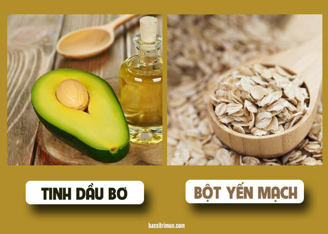 Yếu mạch và tinh dầu bơ trị mụn