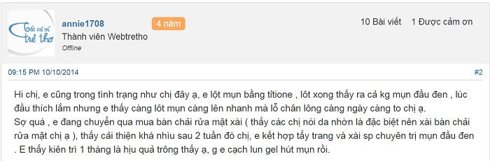 review có nên dùng gel lột mụn đầu đen